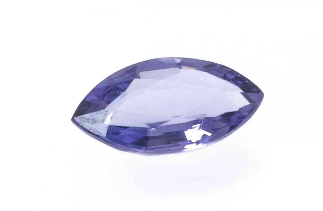 A 2.07 Carat Marquise Cut Purple Spinel,: A 2.07 Carat Marquise Cut Purple Spinel, measuring approximately 11.50 x 6.29 x 3.65 mm.
