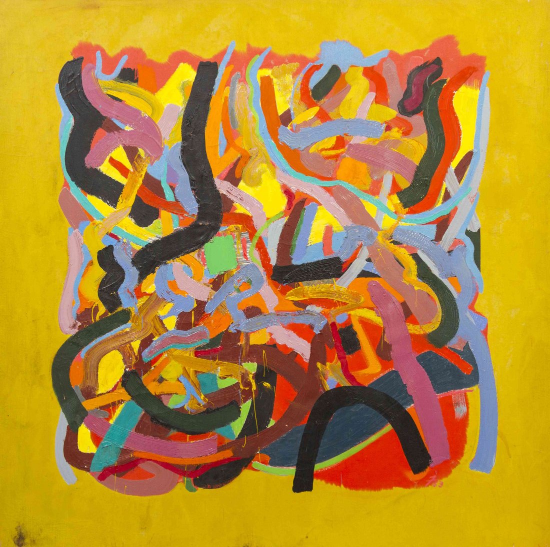 John Ferren, (American, 1905-1970), Untitled, 1963: John Ferren (American, 1905-1970) Untitled, 1963 oil on canvas signed Ferren and dated (verso) 53 1/2 x 53 1/2 inches. Provenance: Salander-O'Reilly Galleries, New York, New Yo