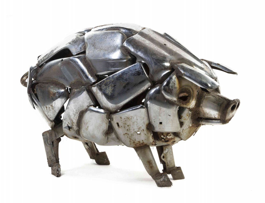 John Kearney, (American, b. 1924), Pig: John Kearney (American, b. 1924) Pig welded metal Height: 32 x length 49 inches. Property from the Adrienne Krumhorn Trust, Highland Park, Illinois
