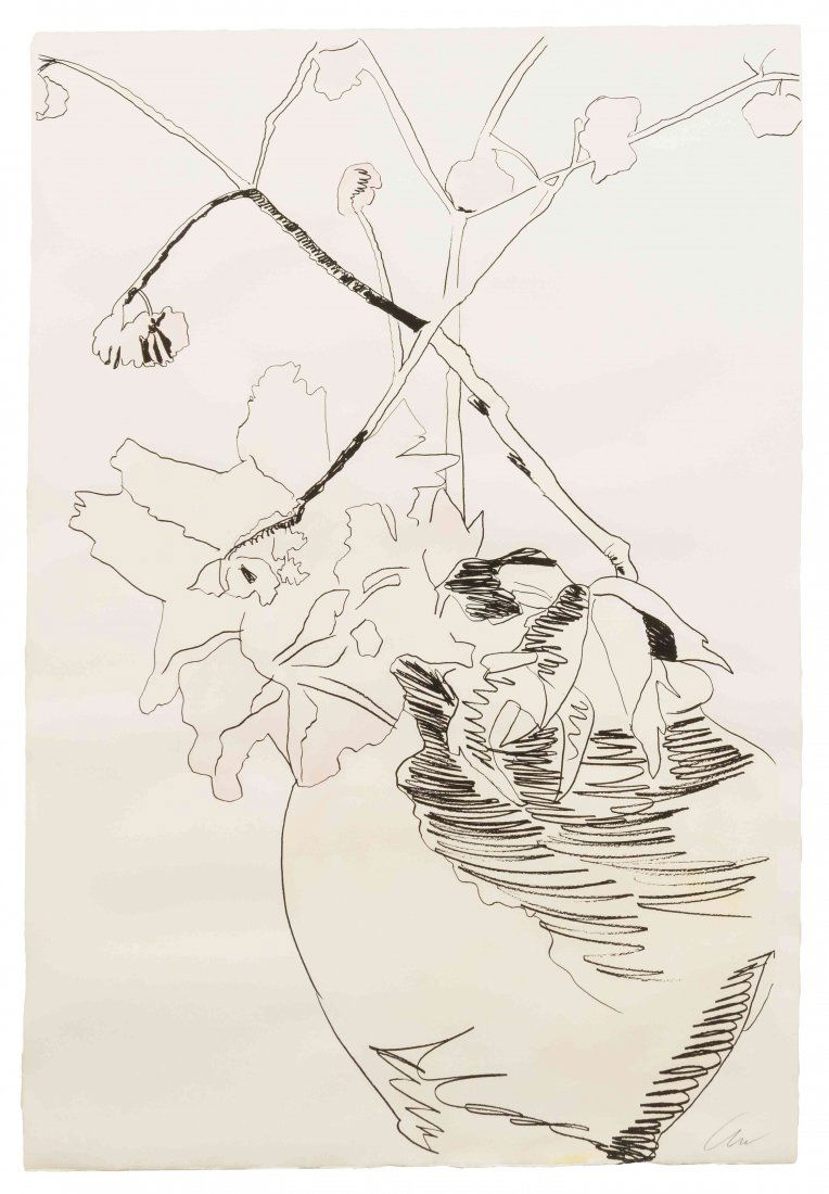 Andy Warhol, (American, 1928-1987), Flowers (Hand: Andy Warhol (American, 1928-1987) Flowers (Hand Colored), 1974 hand-colored screenprint; Peter M. Brant, Castelli Graphics and Multiples, Inc., New York, pub. edition 14/250, initialled AW (low