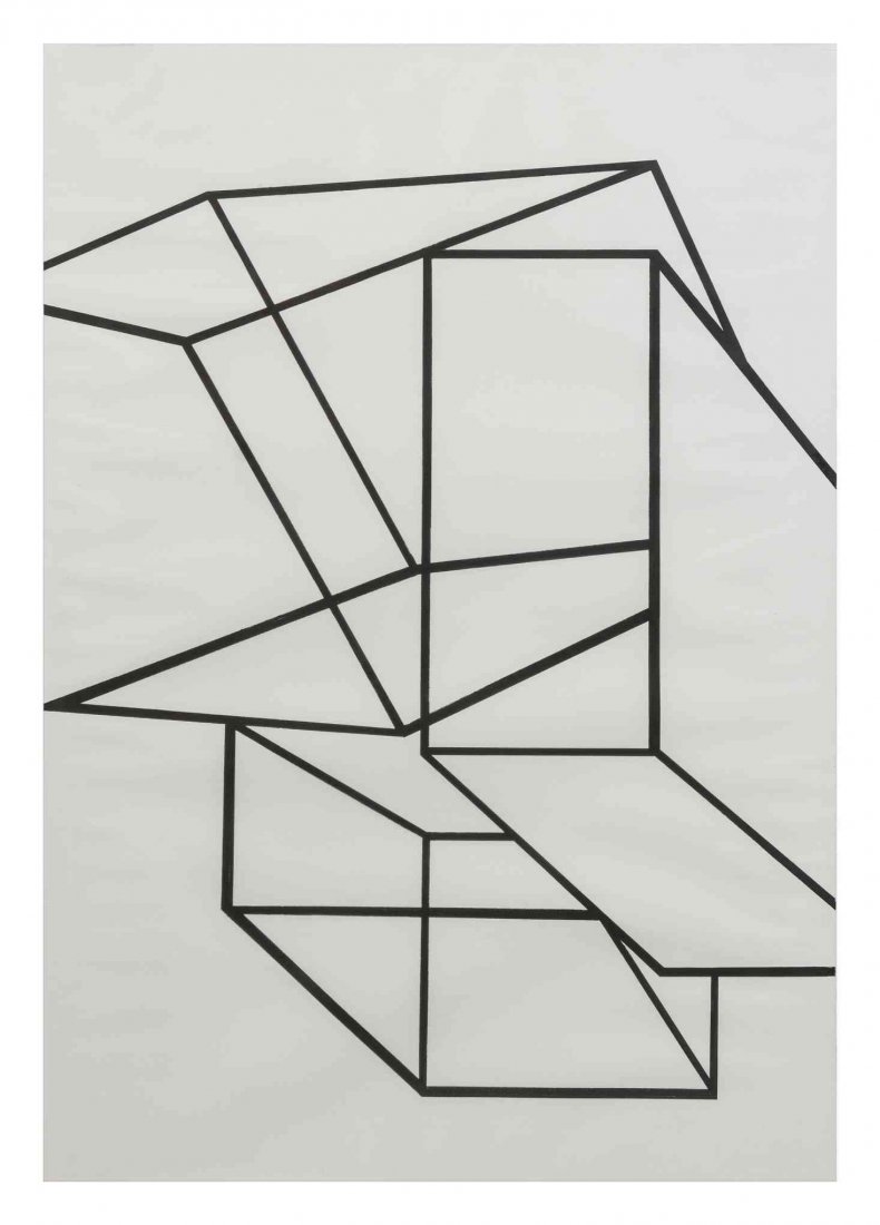 Al Held, (American, 1928-2005), Cubes, 1969: Al Held (American, 1928-2005) Cubes, 1969 lithograph 35 x 24 1/4 inches.