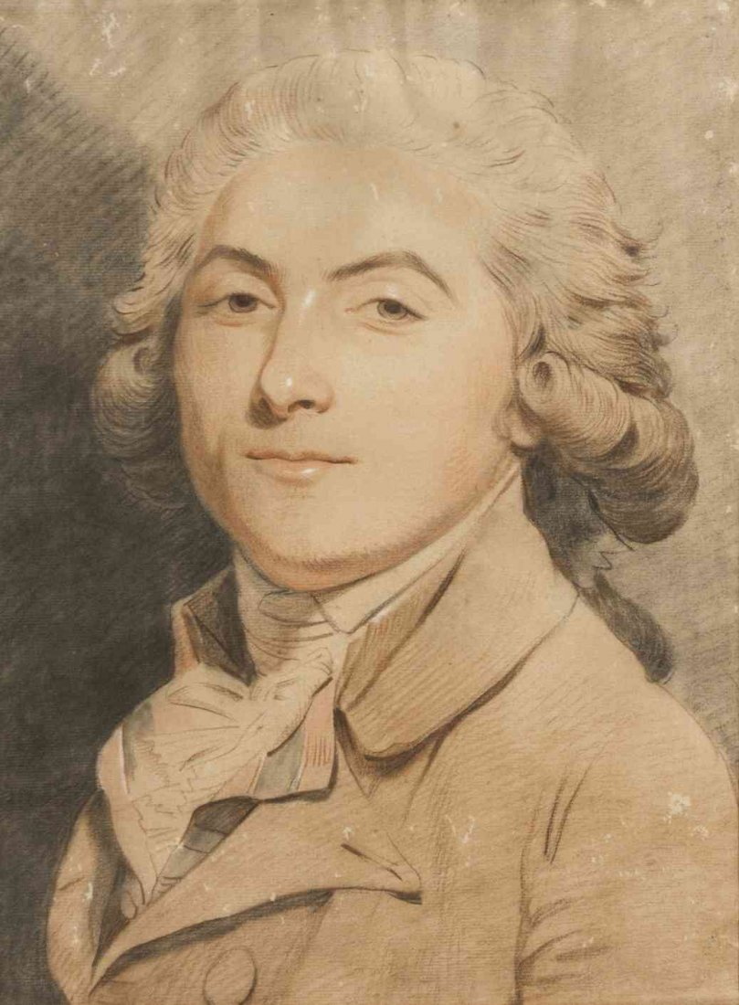 Artist Unknown, , Portrait of a Gentleman: Artist Unknown Portrait of a Gentleman pencil and chalk on paper 15 3/4 x 11 3/4 inches. Property from the Estate of Mr. and Mrs. David Weil, Chicago, Illinois
