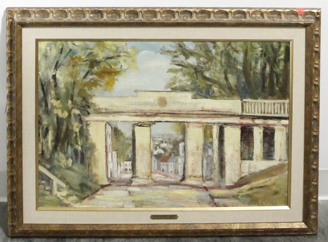 Evald Voitk, (Estonian, 20th century), Otium Reficit: Evald Voitk (Estonian, 20th century) Otium Reficit Vires oil on canvas signed E. Voitk (lower right) 17 1/4 x 26 inches.