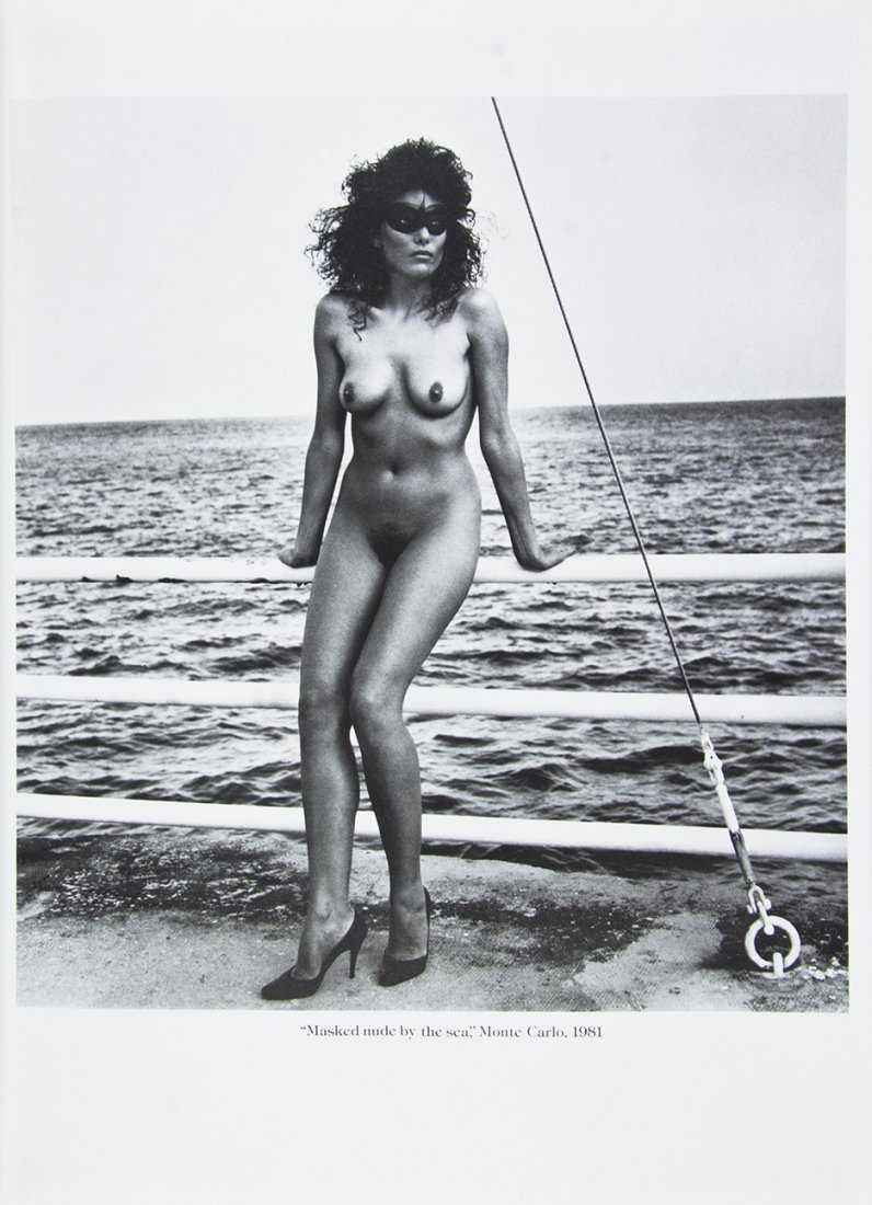 (PHOTOGARPHY) NEWTON, HELMUT. Big Nudes. New York,: (PHOTOGARPHY) NEWTON, HELMUT Big Nudes. New York: Xavier Moreau, (1982). Folio, publisher's black cloth, photographic dust jacket. First edition, signed by Newton on the half-title Light wear to jacke