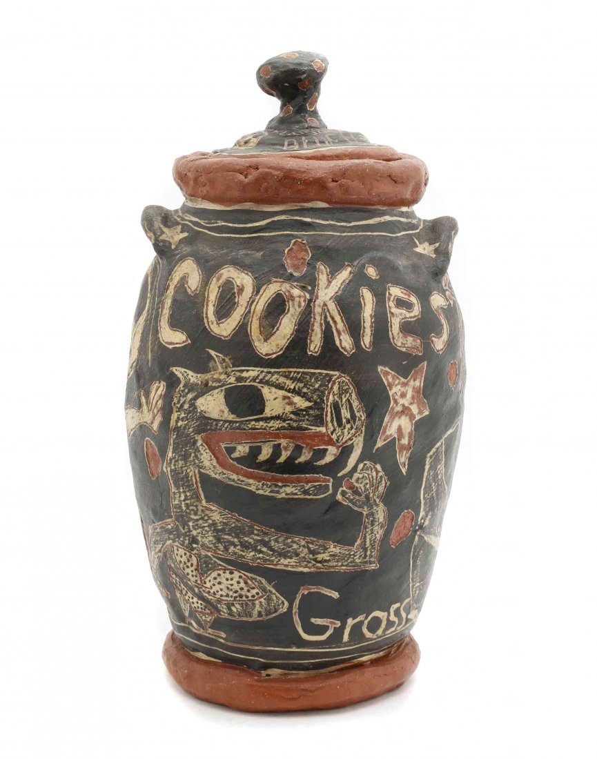 Michael Gross, (American, b. 1944), Candy Cookies, 1986: Michael Gross (American, b. 1944) Candy Cookies, 1986 ceramic signed Gross and dated (on base) Height: 13 3/4 inches.