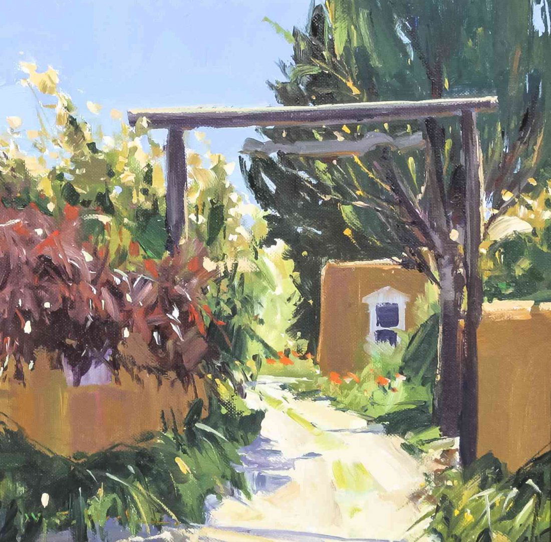 William Cather Hook, (American, b. 1948), Casa de Canon: William Cather Hook (American, b. 1948) Casa de Canon acrylic on canvas signed Wm C. Hook (lower left) 11 1/2 x 11 1/2 inches. Provenance: Acquired directly from the artist and
