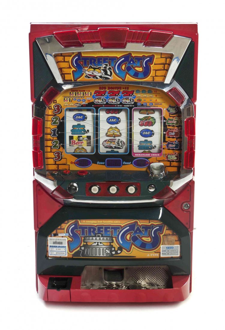 A Japanese Slot Machine, Street Cats. Height 32 x width