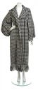 A Yohji Yamamoto Black and White Houndstooth Wool