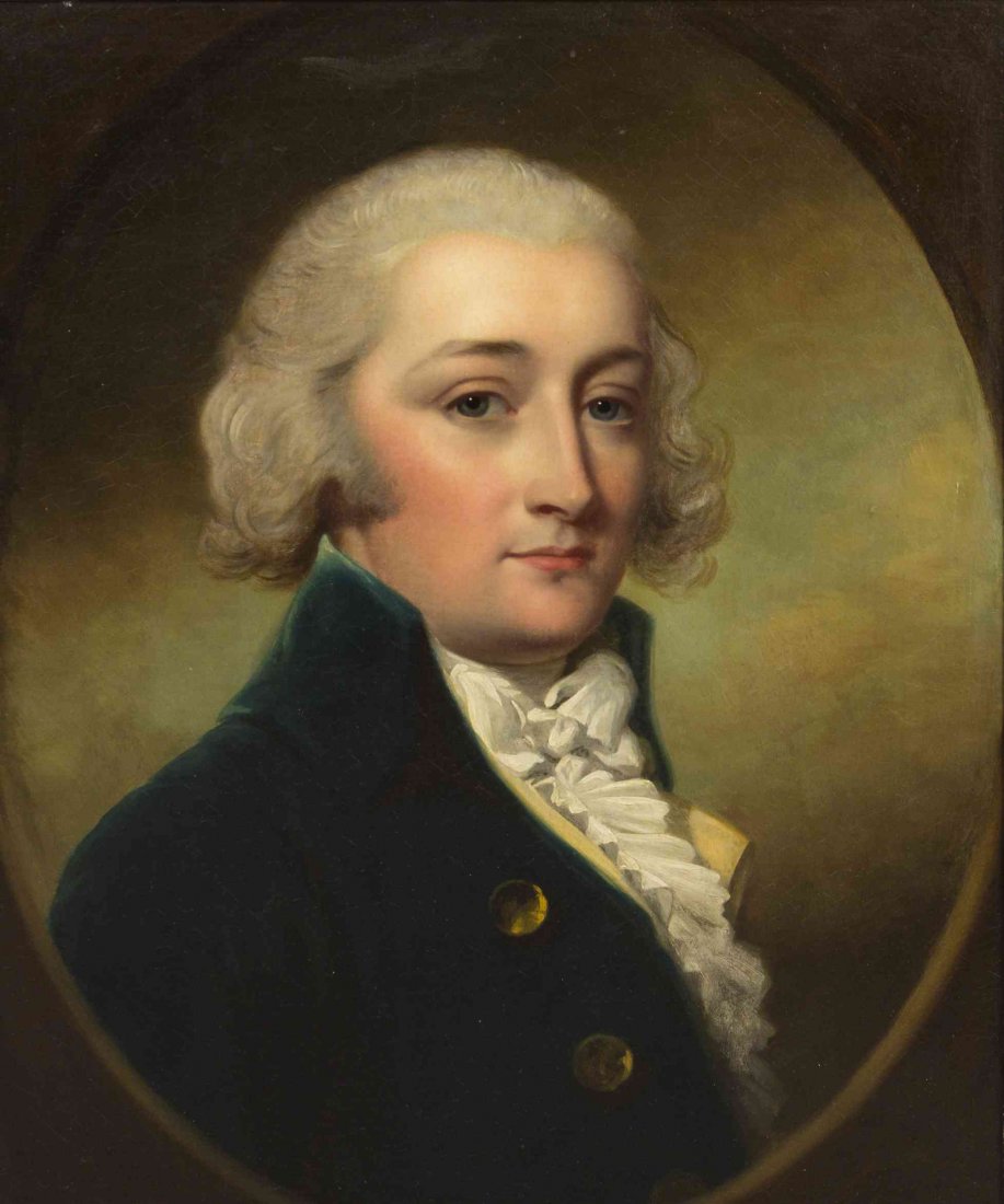 Manner of John Russell, (British, 1745-1806), Portrait: Manner of John Russell (British, 1745-1806) Portrait of Thomas Townley Parker oil on canvas 23 x 19 inches. Property from the Estate of Callae Buell Gilman, Englewood, Colorado