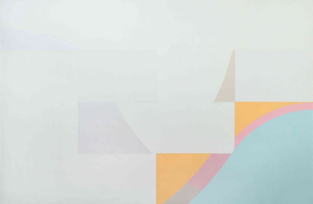 Walter Darby Bannard, (American, b. 1934), By the: Walter Darby Bannard (American, b. 1934) By the River, #2 alkyd resin on canvas signed W.D. Bannard (verso) 72 x 102 inches. Property from the Fontainebleau Resort, Las Vegas, Nevada