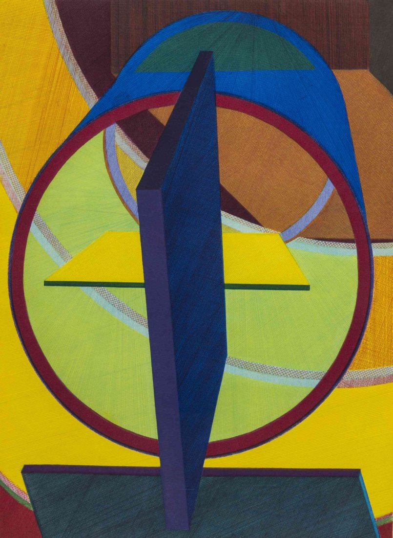 Al Held, (American, 1928-2005), Abstraction: Al Held (American, 1928-2005) Abstraction etching and aquatint 36 1/4 x 29 1/2 inches. Property from the Collection of Ms. Alyce Sigler, Chicago, Illinois