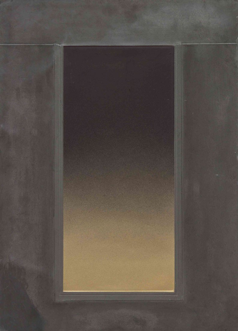 Eric Orr, (American, 1939-1998), Gold Door, 1979: Eric Orr (American, 1939-1998) Gold Door, 1979 gilt lead relief on wood panel edition AP, signed Orr (lower right) 24 x 17 inches. Property from the Collection of Martha Spivak, Vero