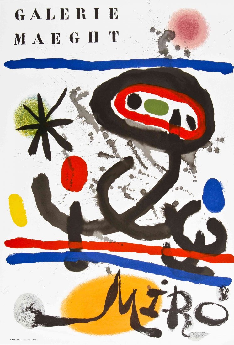 Joan Miro, (Spanish, 1893-1983), Galerie Maeght (a coll: Joan Miro (Spanish, 1893-1983) Galerie Maeght (a collection of sixteen lithographs), 1969-1979 lithographs Largest 35 3/8 x 24 inches. Property from the Harmon Family Trust, Delray Beach, Florida