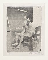 Jacques Villon, (French, 1875-1963), Le Peintre, 1931: Jacques Villon (French, 1875-1963) Le Peintre, 1931 etching and drypoint edition 27/50 7 1/4 x 5 1/2 inches. Property from the Collection of Ms. Susan Larson, Chicago, Illinois