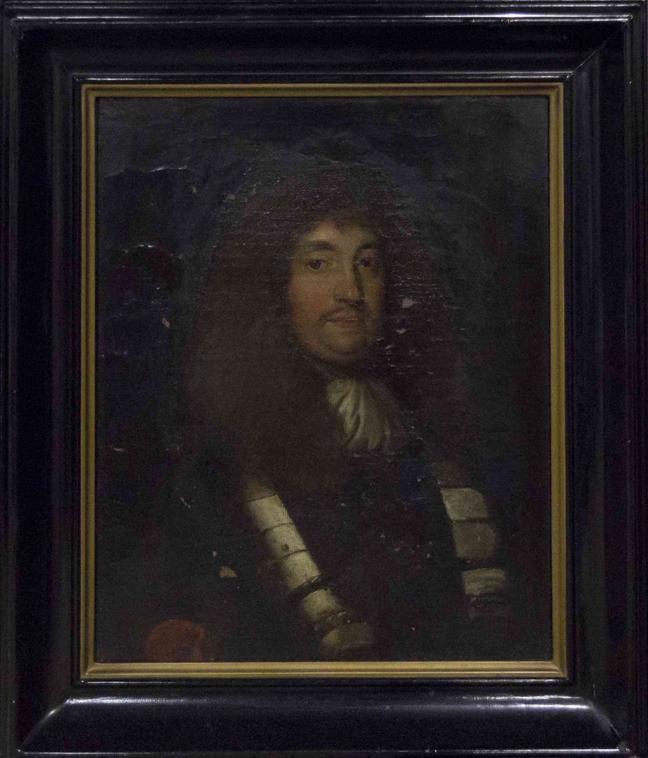 Dutch School, (18th century), Portrait of a Man: Dutch School (18th century) Portrait of a Man oil on canvas 14 3/4 x 12 inches.