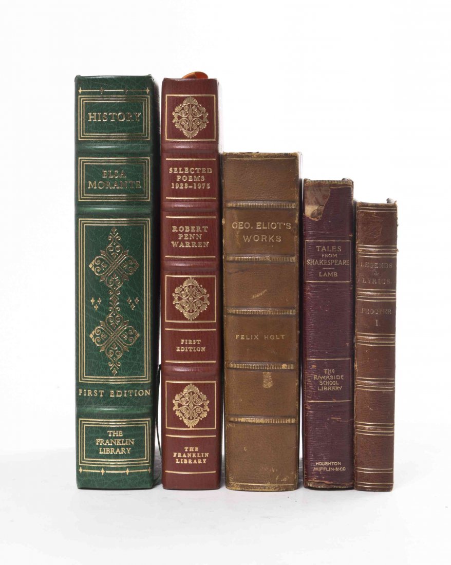 (BINDINGS): (BINDINGS) comprising Edgar Allen Poe, Franklin Library Classics and others; 18 vols. total. Property from the Estate of Mr. and Mrs. Saul Brand, Chicago, Illinois