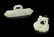 Two Carved Jade Pendants, Width of wider 2 3/4 inches.