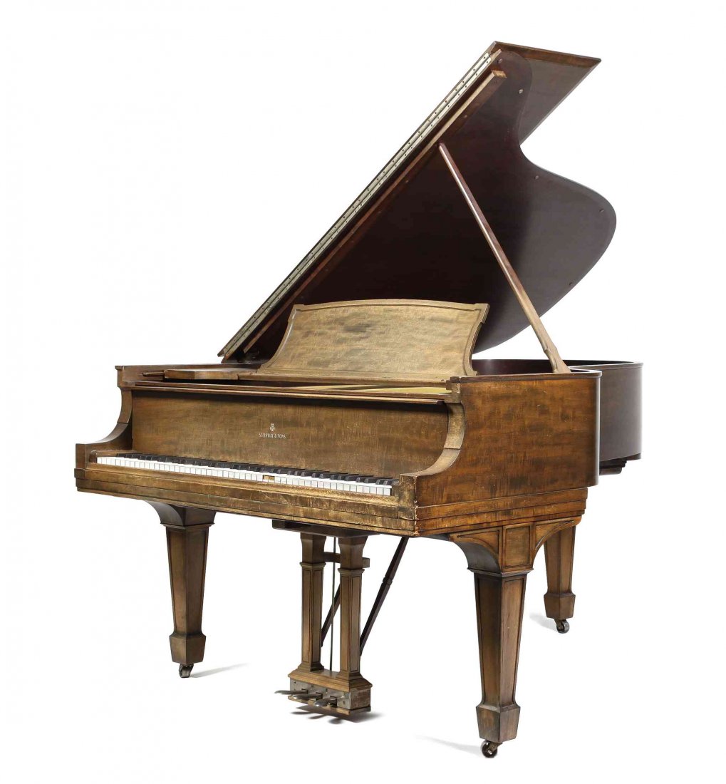 A Steinway Model A Baby Grand Piano, 1919, Height 72: A Steinway Model A Baby Grand Piano, 1919, serial number 192290. Height 72 3/4 x width 57 3/4 x depth 77 inches. (Open) Property from the Estate of Kneeland A. Godfrey, Milwaukee, Wisconsin