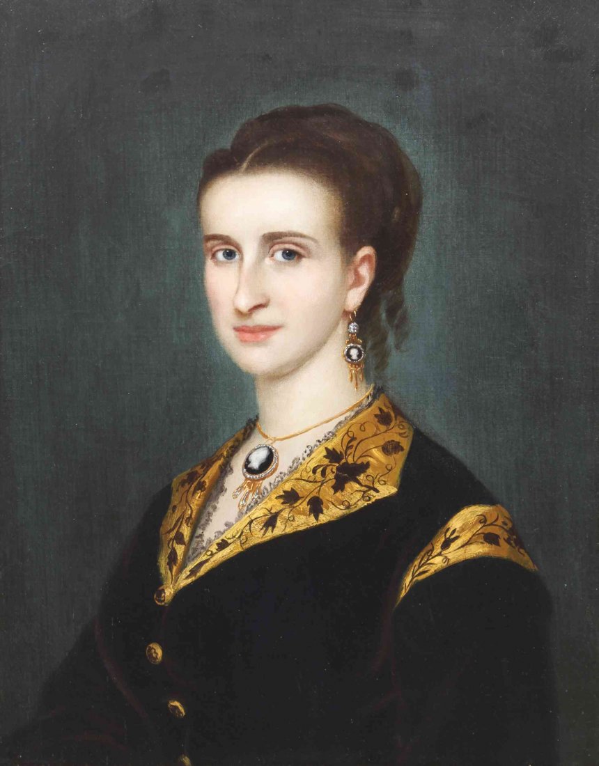 Attributed To Henry Inman, (American, 1801-1846),: Attributed To Henry Inman (American, 1801-1846) Portrait of Martha Fletcher, 1832 oil on canvas signed Inman (verso) 27 x 21 7/8 inches. Property of a Midwest Institution, Sold to Ben