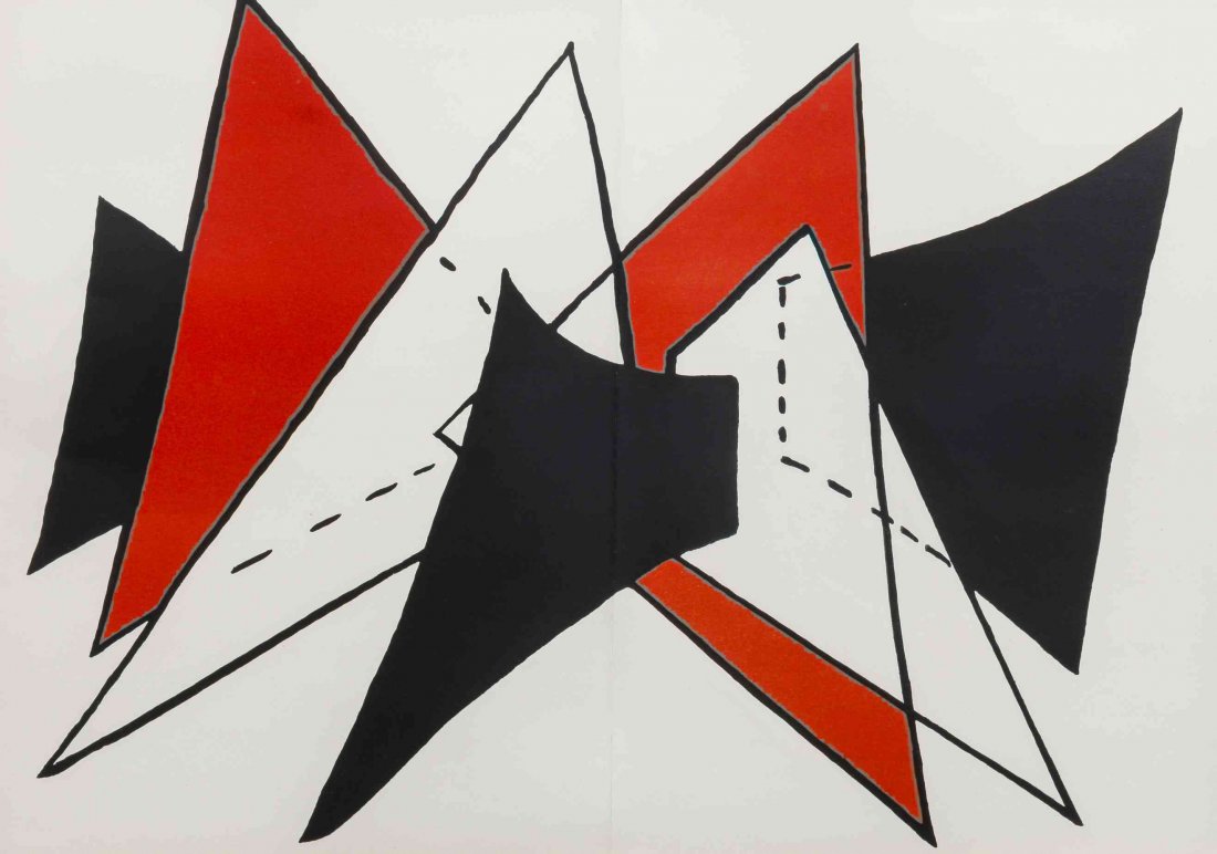 Alexander Calder, (American, 1898-1976), Stabile II: Alexander Calder (American, 1898-1976) Stabile II lithograph 14 1/4 x 21 1/4 inches.
