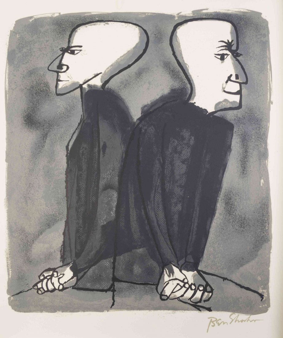 SHAHN, BEN. For the Sake of a Single Verse. New York,: SHAHN, BEN For the Sake of a Single Verse. Text by Rainer Maria Rilke. New York: Atelier Mourlot, (1968). Portfolio, contents loose as issued in publisher's linen-covered clamshell case. Number 828 of