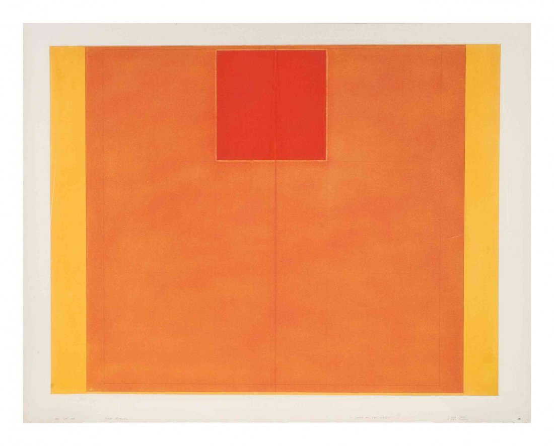 Robert Petersen, (American, b. 1945), Sketch for New: Robert Petersen (American, b. 1945) Sketch for New Mexico, 1981 mixed media signed Robert Petersen and dated (lower left) 36 1/4 x 42 1/4 inches. Property from the Estate of Leif E. J