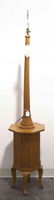 A Biedermeier Style Bird's-Eye Maple Floor Lamp, Height