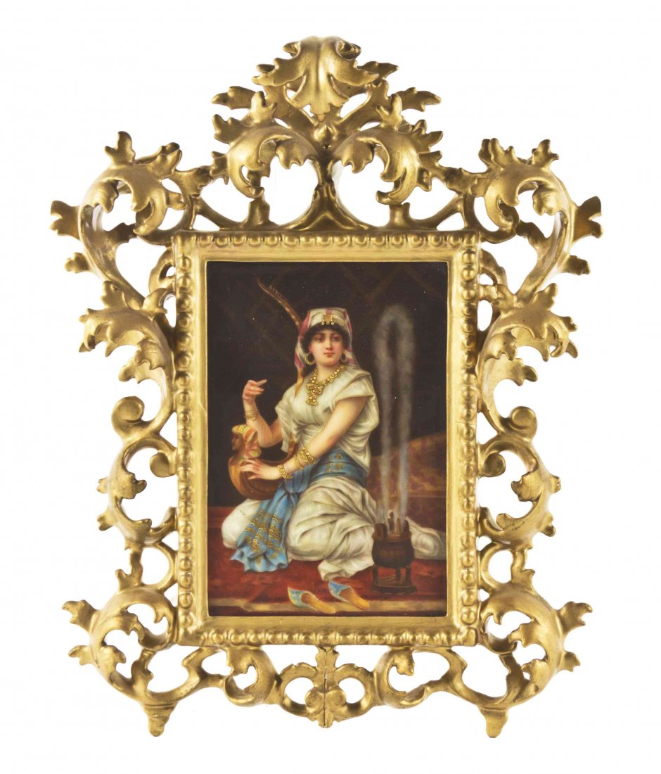 A German Porcelain Plaque, Height 7 1/2 x width 5 1/4 (1 of 1)
