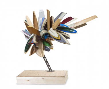 Nancy Rubins, (American, b. 1952), Maquette for Lincoln: Nancy Rubins (American, b. 1952) Maquette for Lincoln Center mixed media assemblage Height: 35 inches. Condition: Wear and tear to adhesive causing some of the sculptural elements to be loose in their