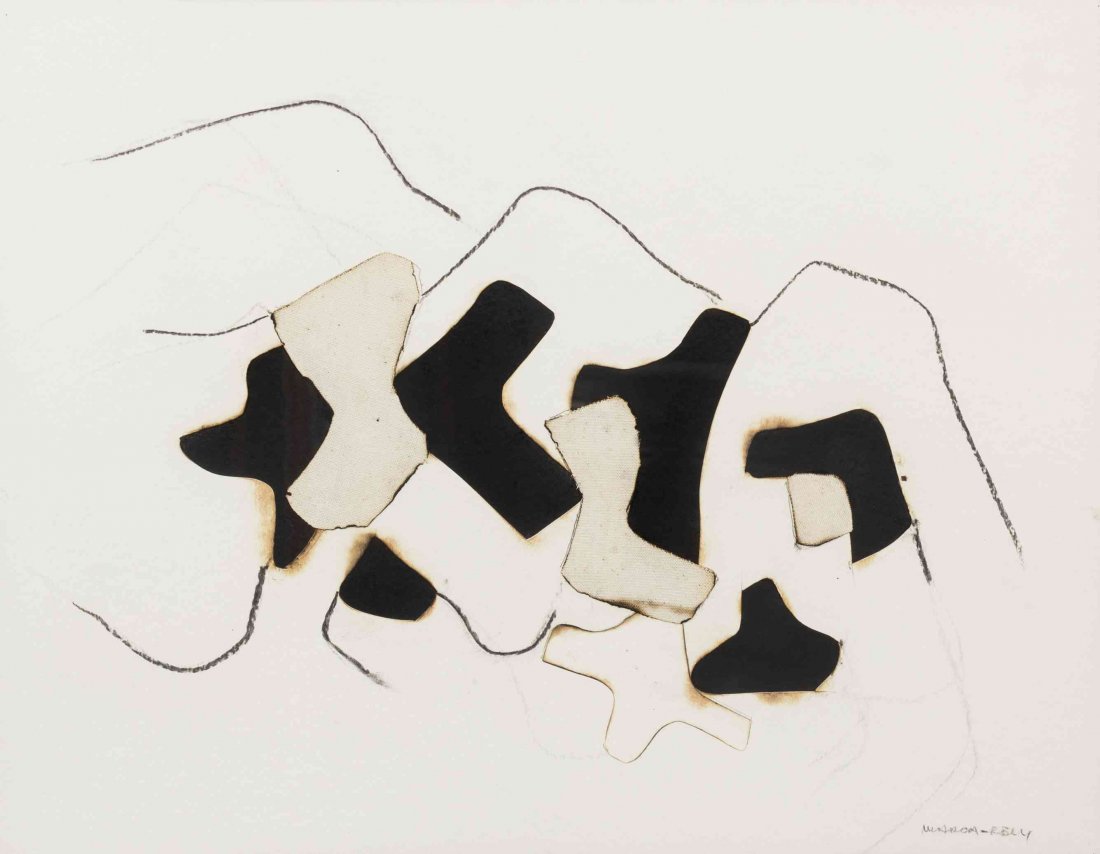 Conrad Marca-Relli, (American, 1913-2000), Abstract: Conrad Marca-Relli (American, 1913-2000) Abstract mixed media signed Marca-Relli (lower right) 18 1/2 x 23 3/4 inches. Property from the Collection of Violet Soffer, Boca Raton, Florida Condition: Thi