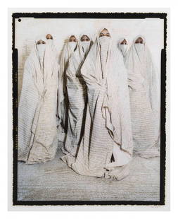Lalla Essaydi, (Moroccan, b. 1956), Converging Territor: Lalla Essaydi (Moroccan, b. 1956) Converging Territories #26, 2004 c-print edition 2/15, signed Lalla A. Essaydi (lower right) 38 1/2 x 31 inches. Provenance: Schneider Gallery, Chicago Acquired direc