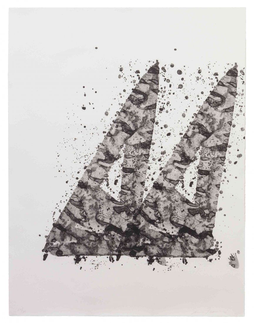 Sam Francis, (American, 1923-1994), Untitled, 1976: Sam Francis (American, 1923-1994) Untitled, 1976 lithograph; The Litho Shop, pub., George Page, prntr. edition 22/30, signed Sam Francis (lower right) 23 3/4 x 17 3/4 inches. Ref: Lembark, 204 Conditi