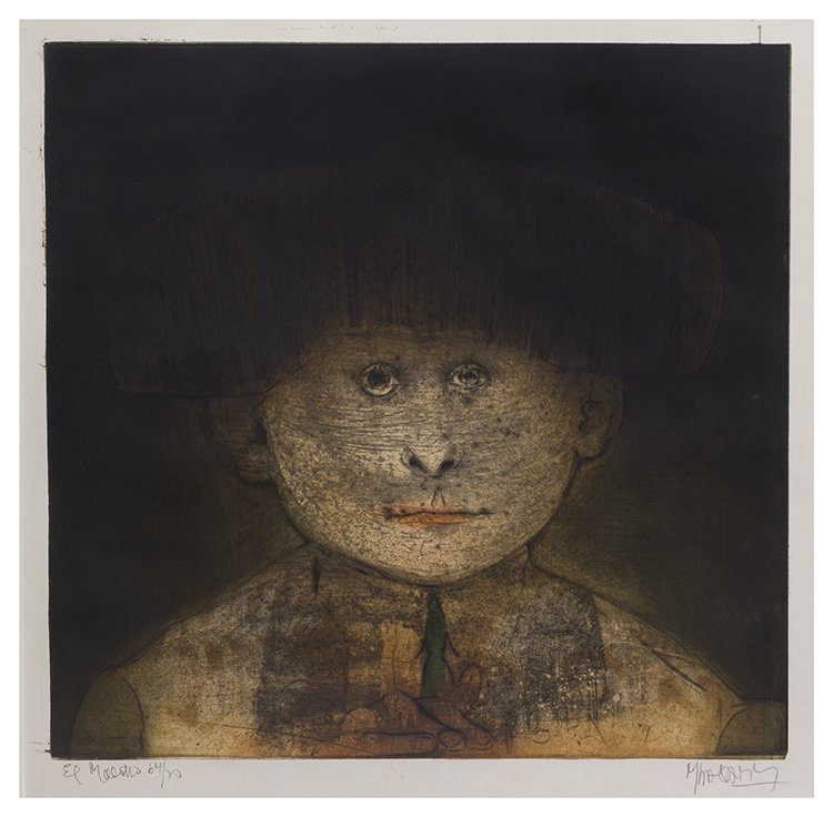 Mauricio Lasansky, (American, 1914-2012), El maestro: Mauricio Lasansky (American, 1914-2012) El maestro lithograph edition 64/100, signed M. Lasansky, titled and dated (lower right) 14 1/4 x 15 inches. Condition: This work is framed under plexiglass; th