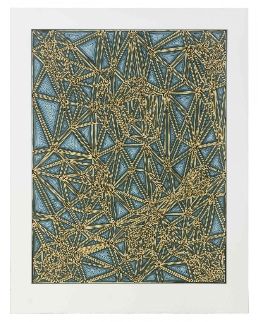 James Siena, (American, 1958), Shifted Lattice, 2006: James Siena (American, 1958) Shifted Lattice, 2006 screenprint; Lincoln Center, pub. edition 36/118, signed James Siena and dated (lower right) 30 x 23 1/2 inches. Condition: Sheet size: 36 x 28 1/2 i