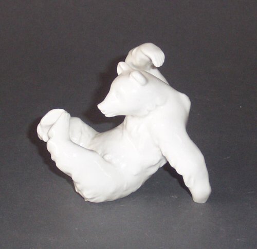 GERMAN PORCELAIN FIGURE OF A POLAR BEAR