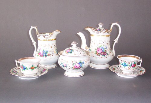 OLD PARIS PORCELAIN COFFEE SERVICE