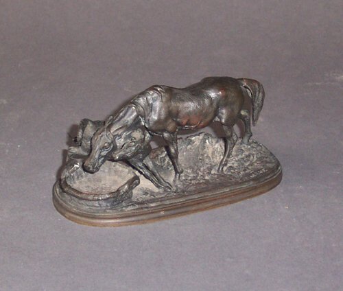 BRONZE FIGURAL GROUP