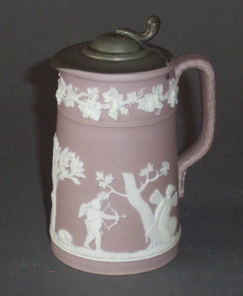 WEDGWOOD JASPERWARE COVERED PITCHER