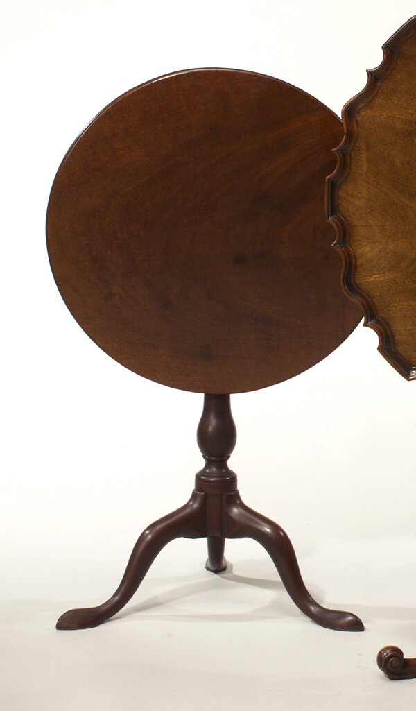 GEORGE II MAHOGANY TILT-TOP TABLE