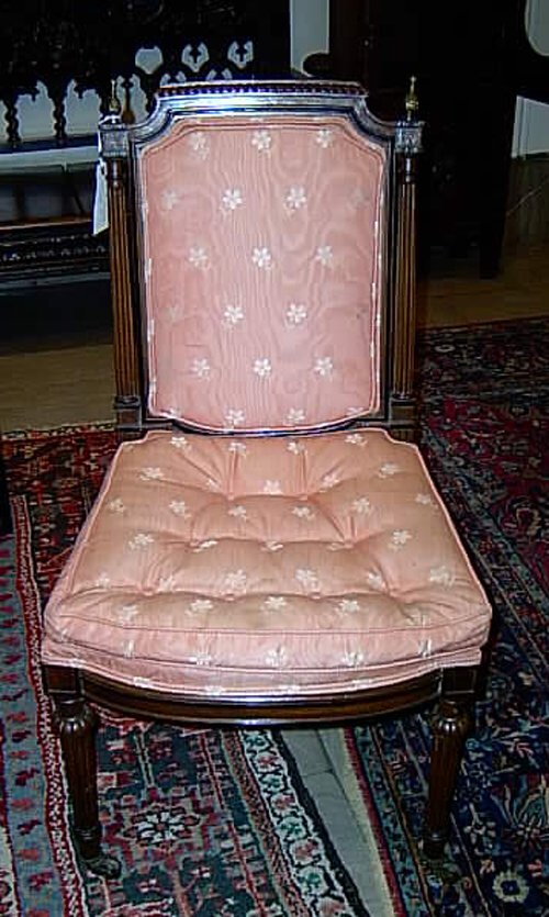 SET OF FOUR LOUIS XVI STYLE WALNUT AND E
