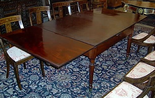 GEORGE IV MAHOGANY EXTENDING TABLE