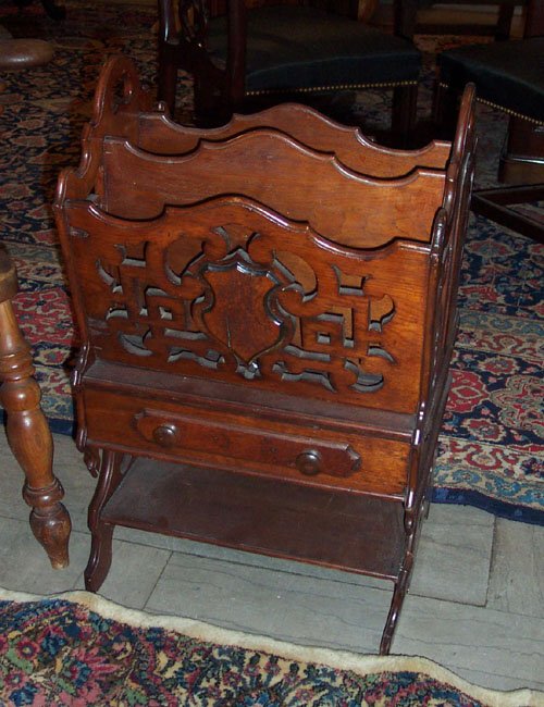 VICTORIAN WALNUT CANTERBURY
