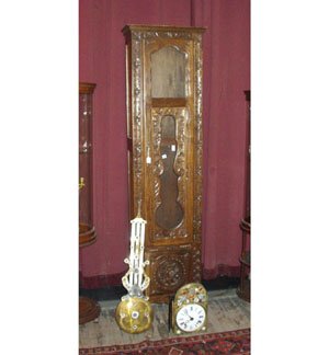 FRENCH PROVINCIAL WALNUT EIGHT-DAY TALL