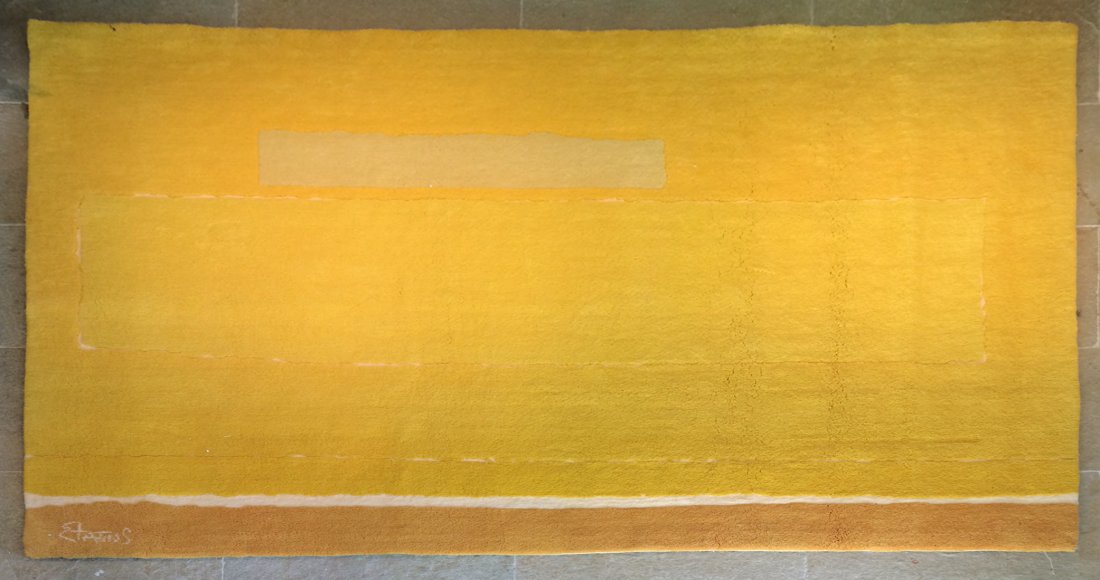 Theodorus Stamos, (American, 1922-1997), After Mark: Theodorus Stamos (American, 1922-1997) After Mark Rothko wool tapestry 8 x 10 feet.