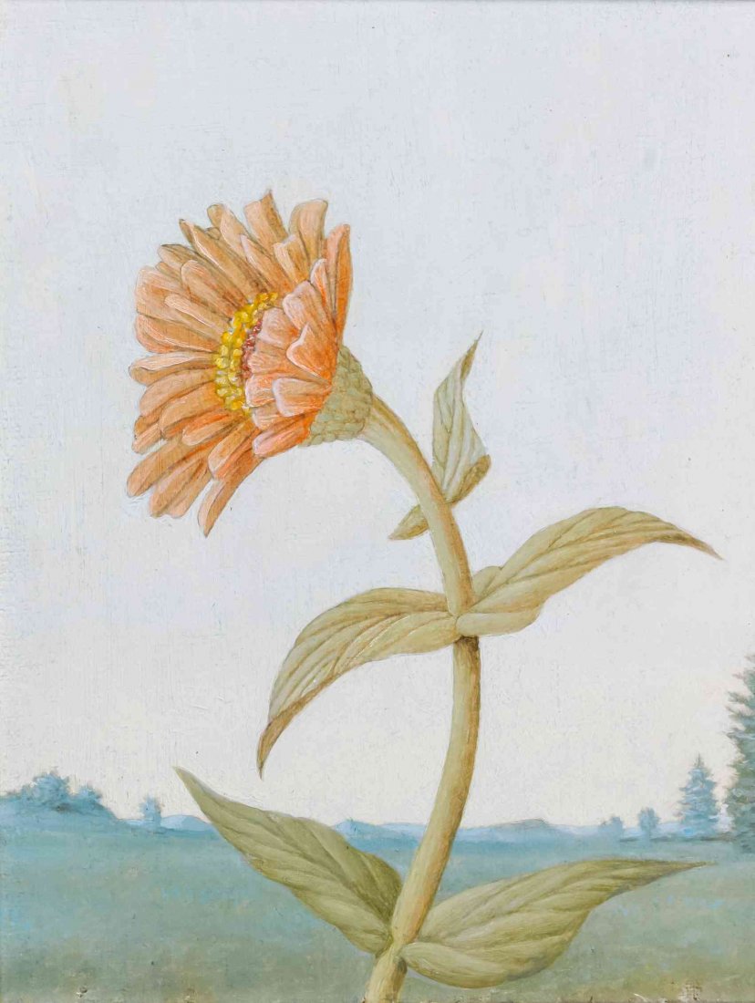 John Henry Wilde, (Wisconsin, 1919-2006), Zuinia: John Henry Wilde (Wisconsin, 1919-2006) Zuinia Composital Elegam, 2003 oil on canvas laid to board signed John Wilde, titled and dated (verso) 7 7/8 x 6 1/8 inches. Property from the Collection of Chr