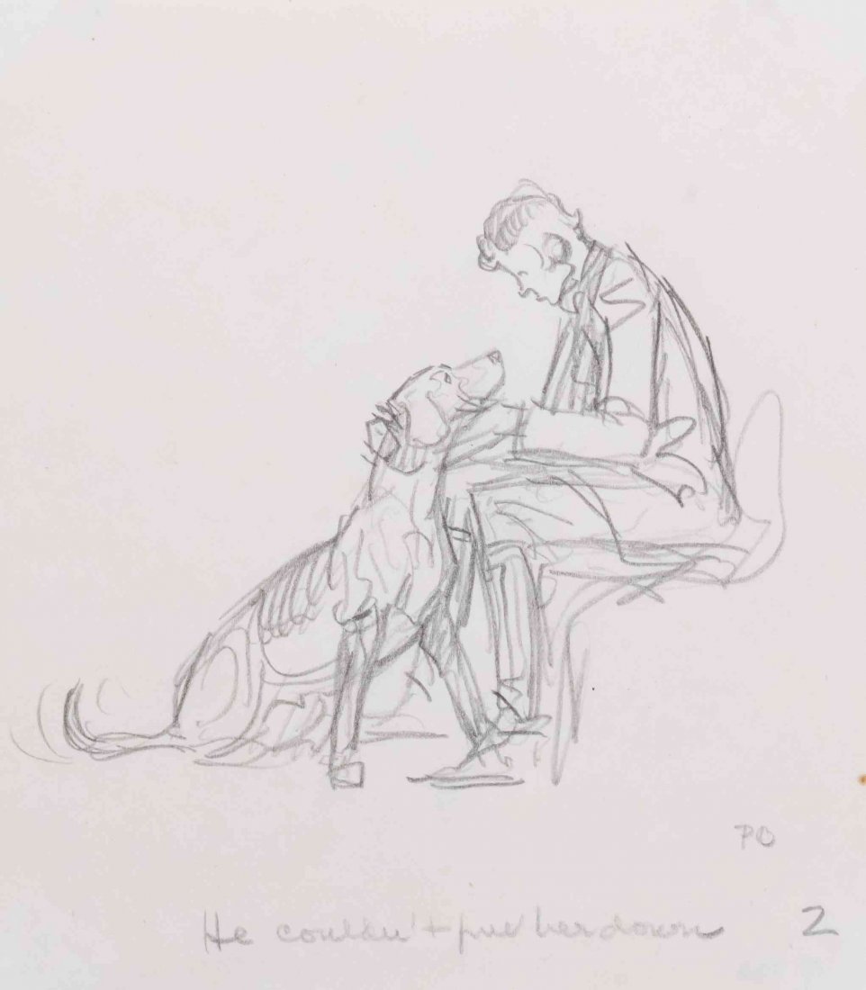 Paul Brown , (American, 1893-1958), Hunting Dogs: Paul Brown (American, 1893-1958) Hunting Dogs (together with two other works) charcoal on paper each initialed P.B. Largest: 8 1/2 x 10 7/8 inches. Property from the Emile H. Mathis II Family Trus