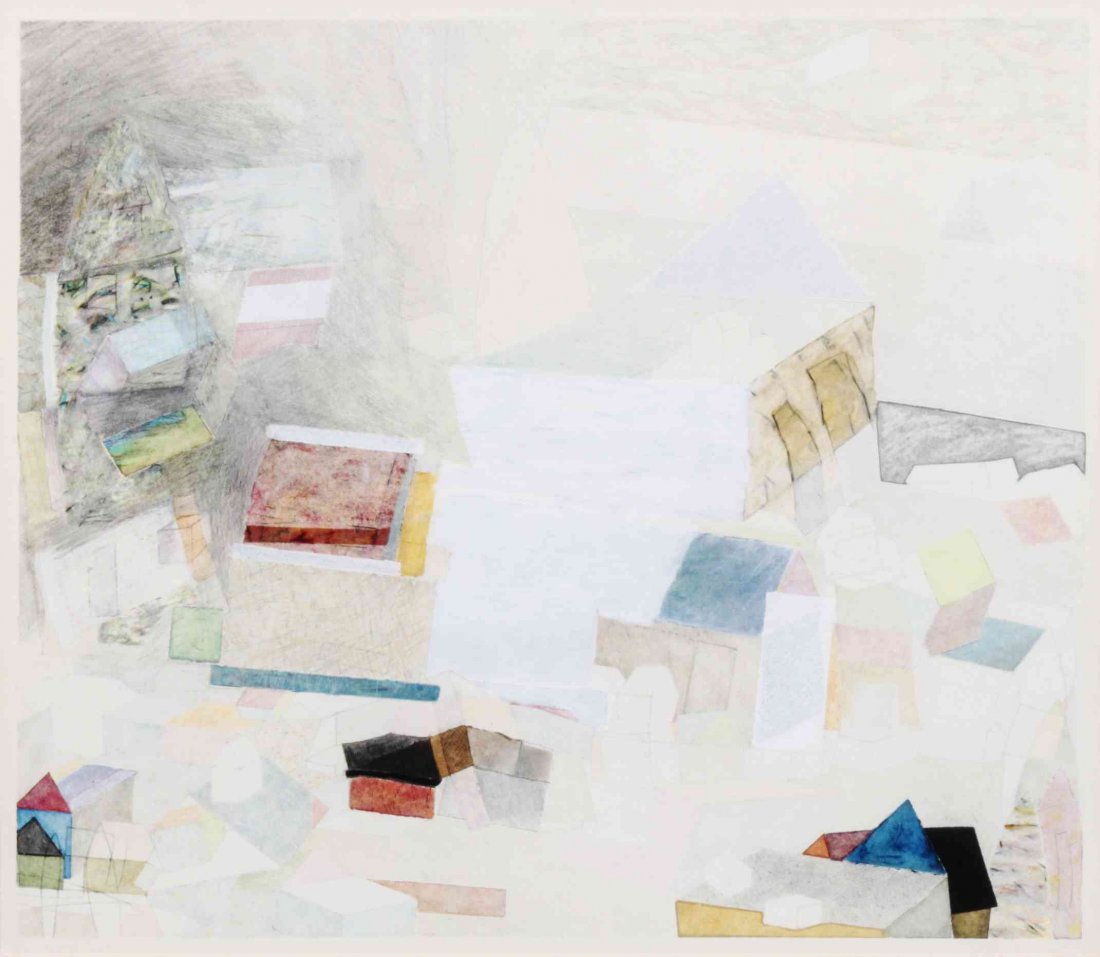 Randall Reid, (American, 20th Century), Untitled I and: Randall Reid (American, 20th Century) Untitled I and Untitled II (two works) watercolor each signed Reid (lower right) Larger: 13 7/8 x 15 7/8 inches.