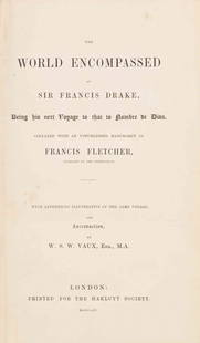 DRAKE, SIR FRANCIS. The World Encompassed by Sir: DRAKE, SIR FRANCIS The World Encompassed by Sir Francis Drake, Being his next Voyage to that to Nombre de Dios. Collated with an Unpublished Manuscript of Francis Fletcher, Chaplain to the