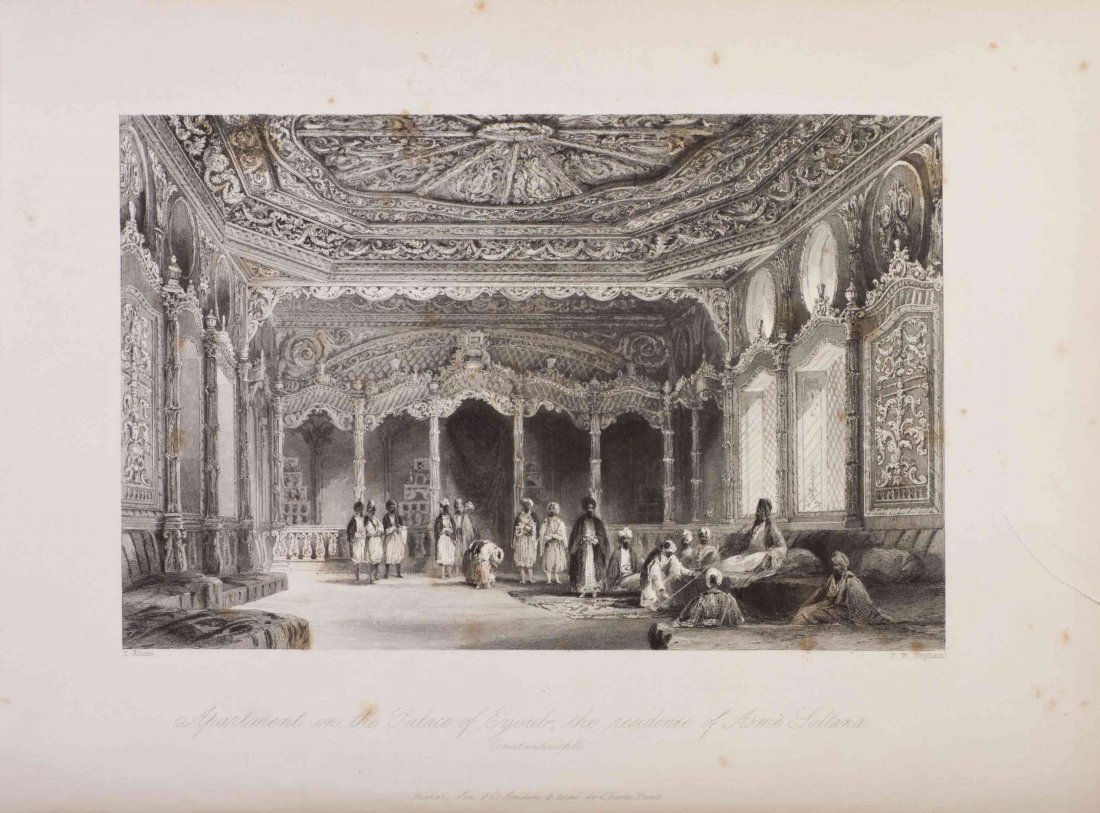 (MIDDLE EAST) WALSH, ROBERT. Constantinople and the: (GREECE) WALSH, ROBERT Constantinople and the Scenery of the Seven Churches of Asia Minor, Illustrated. London: Fisher, Son, n.d. [c. 1839] Vol. 2 (of 2). 4to, 3/4 brown morocco over cloth, gilt-lette