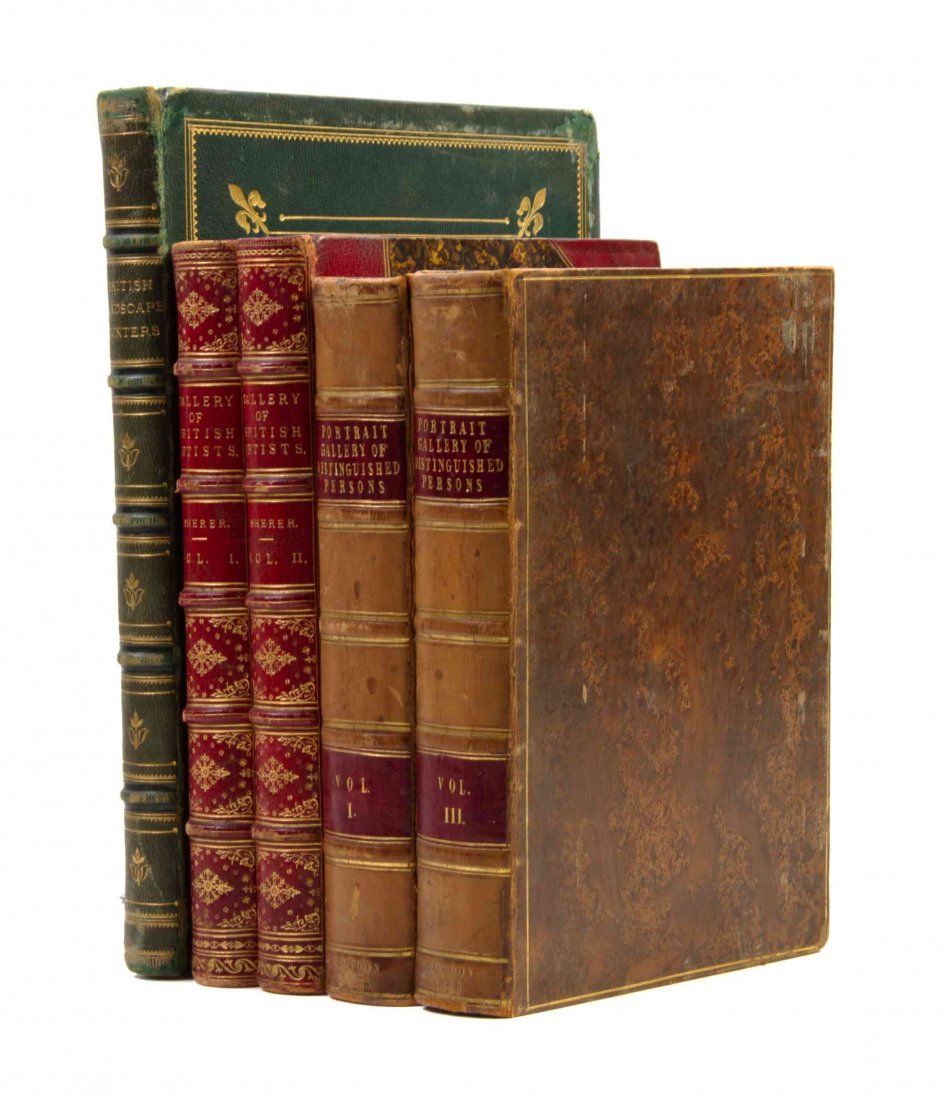 SCOTT, WILLIAM B. Our British Landscape Painters.: SCOTT, WILLIAM B. Our British Landscape Painters, from Samuel Scott to David Cox. London: Virtue, n.d. 4to, full green morocco stamped in gilt and black, gilt-lettered spine, marbled endpapers, a.e.g.
